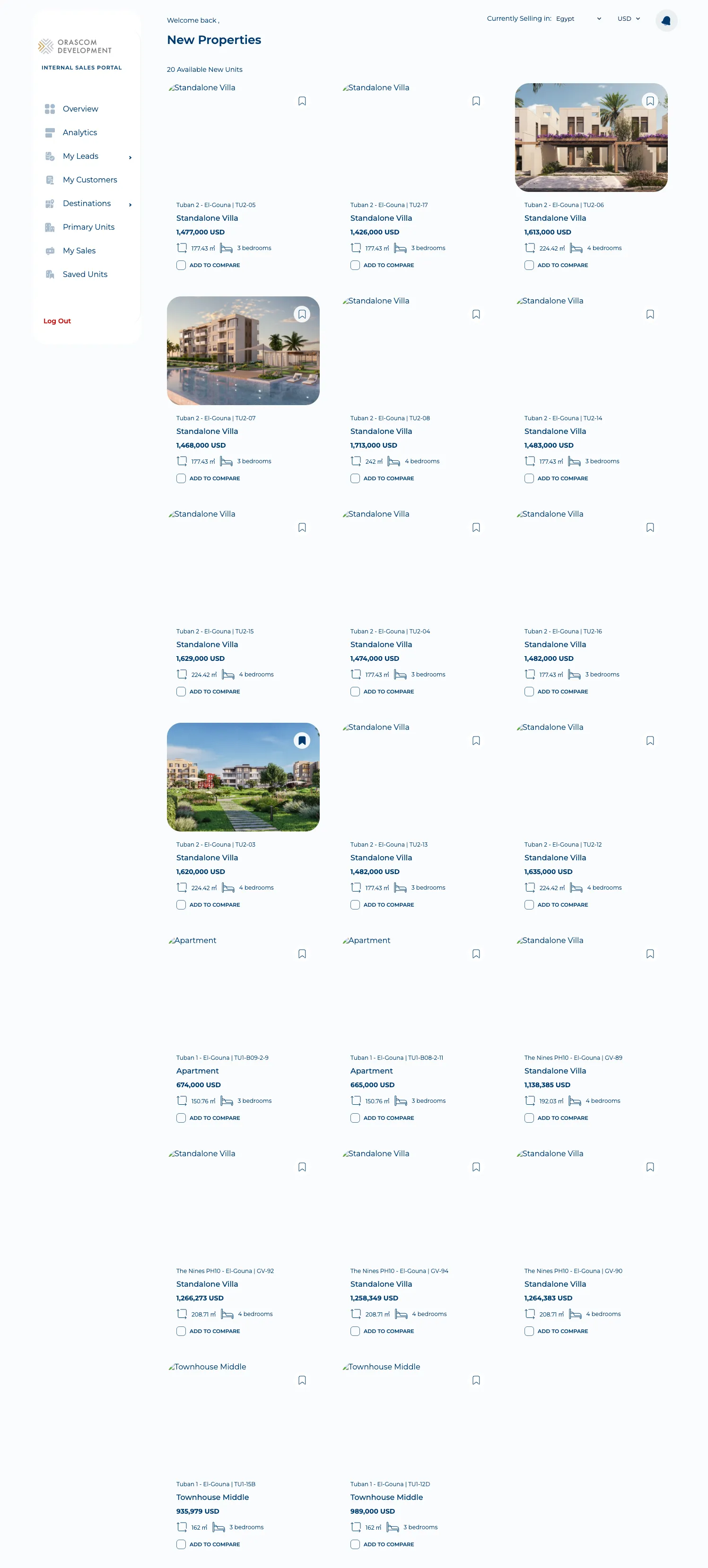 Sales-Man “New Properties” — new launches and properties browsing.